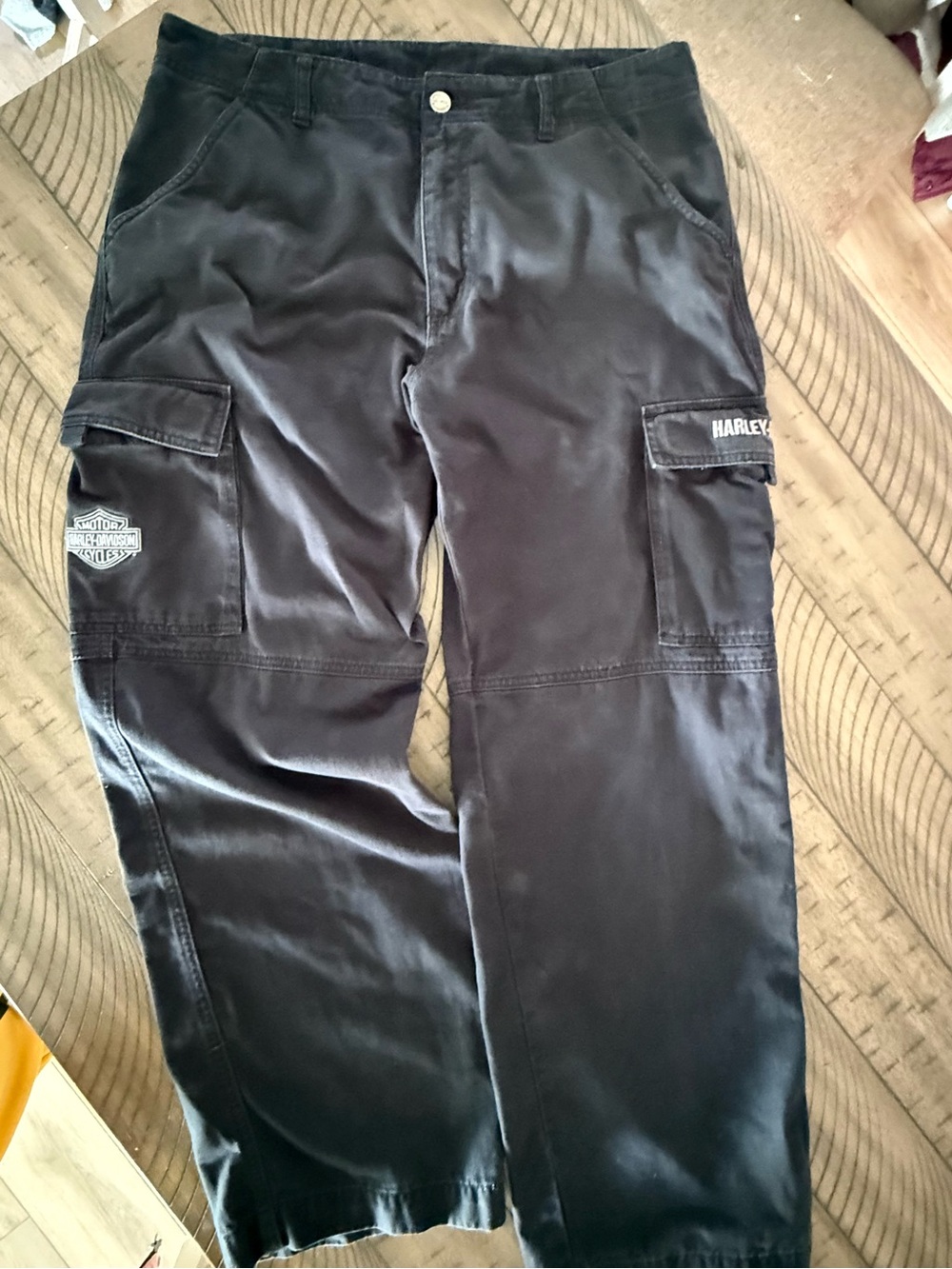 Harley-Davidson Black Cargo Work Pants